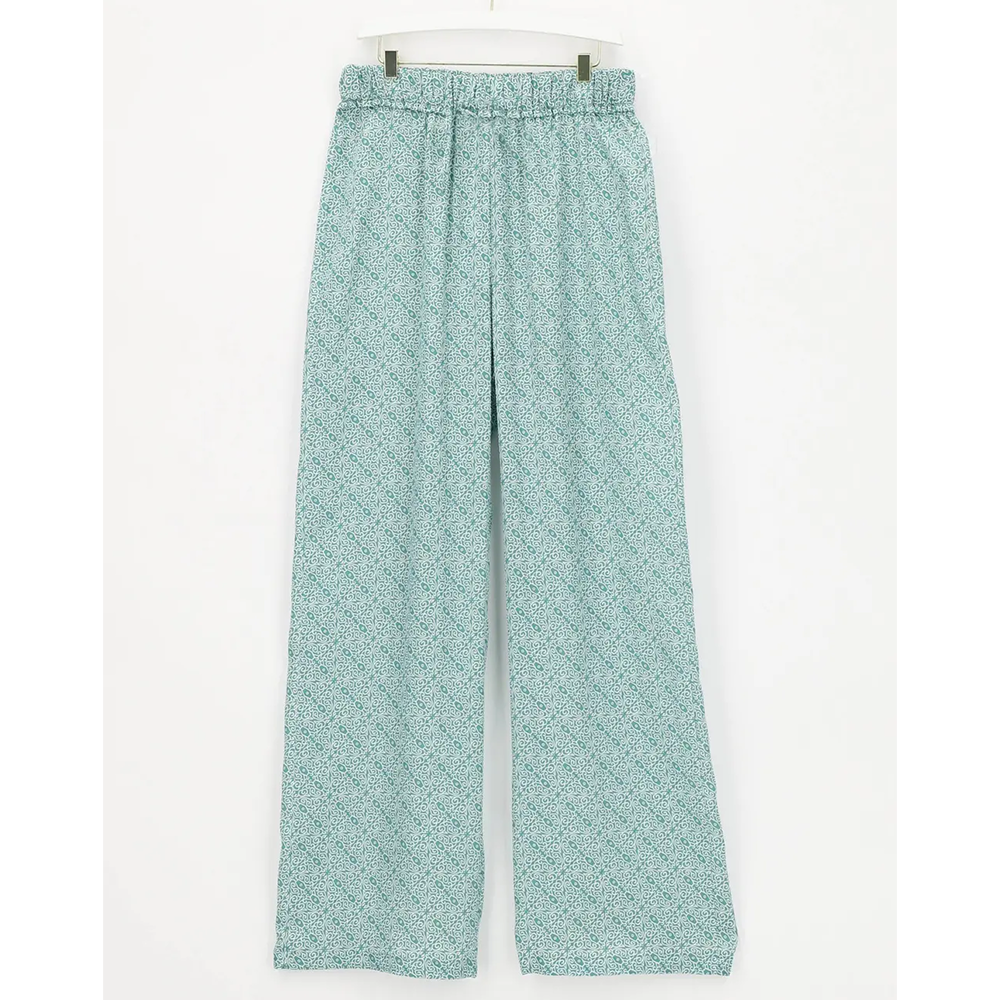 Oroblu Pantalone da Donna a Palazzo in Raso Leggero Décor VOBT67601 S77