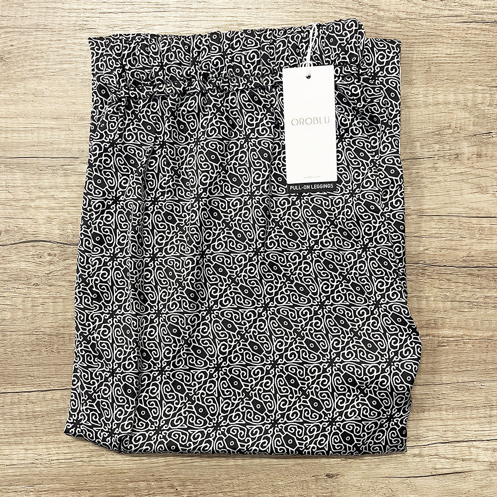 Oroblu Pantalone da Donna a Palazzo in Raso Leggero Décor VOBT67601 S77