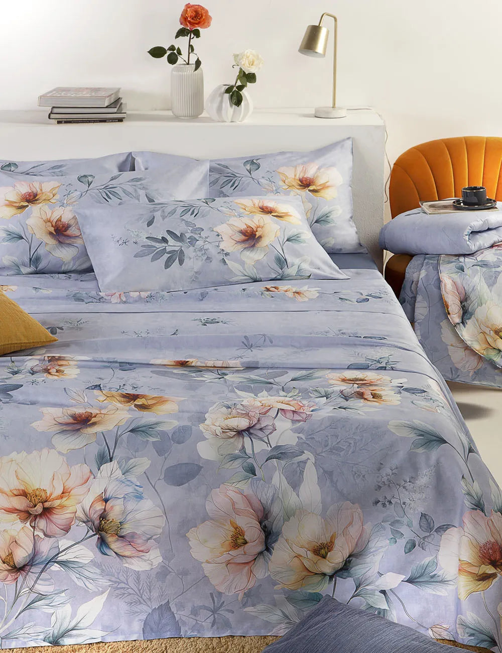 Completo lenzuola Copriletto PEONY by Tessitura Randi 2504S180