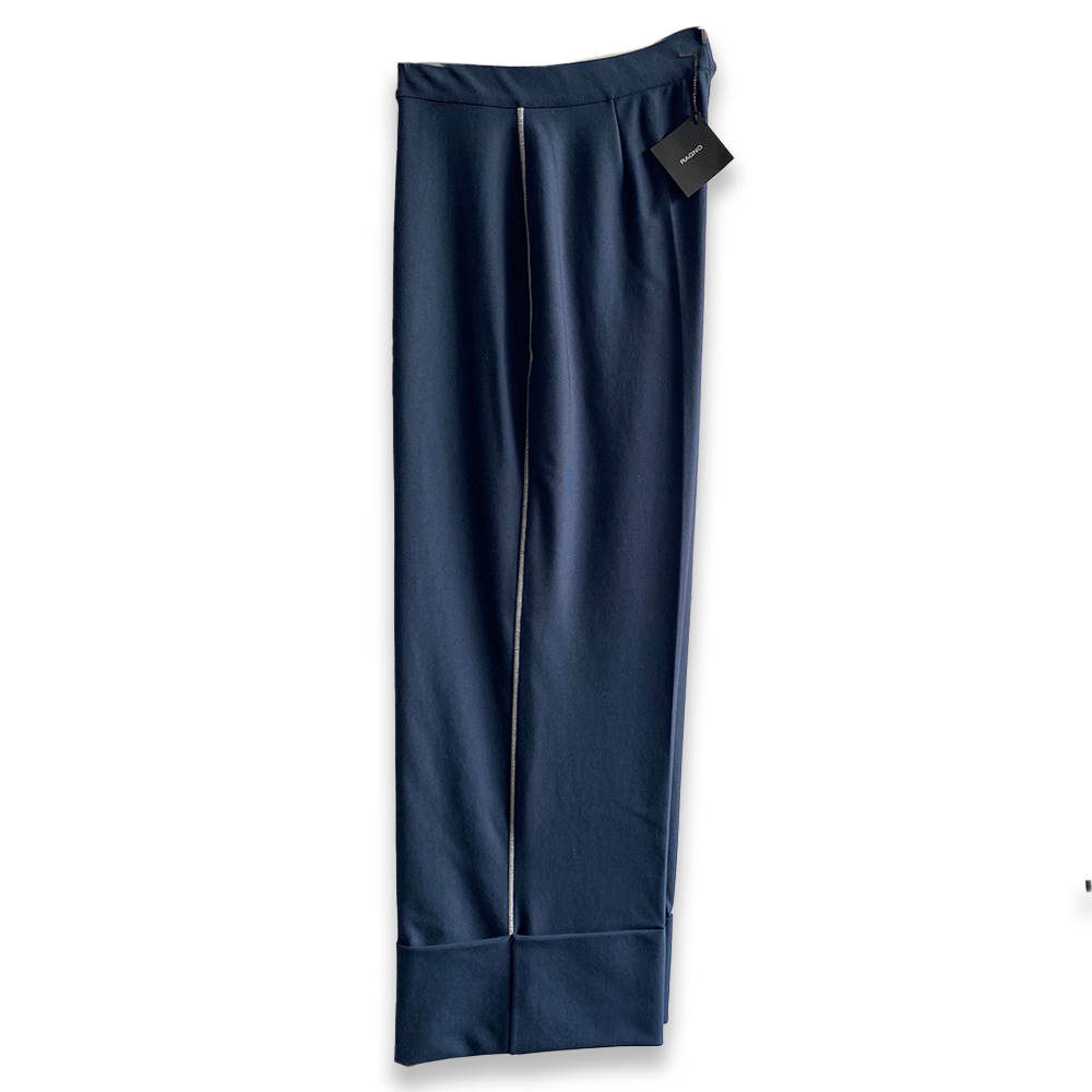 Ragno Pantalone da Donna a palazzo vestibilità Ampia D195PE S56