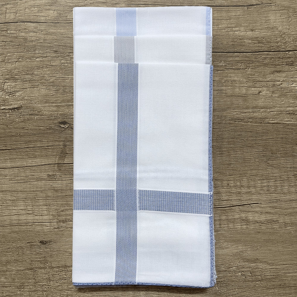 Perofil Confezione 3 Fazzoletti Uomo in Cotone Batista cm.45x45 S15