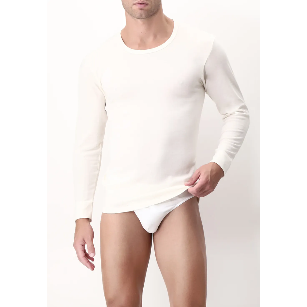 Perofil Maglia Intima da Uomo Manica Lunga in Cotone, Lana e Seta VPRT00190 2501S60