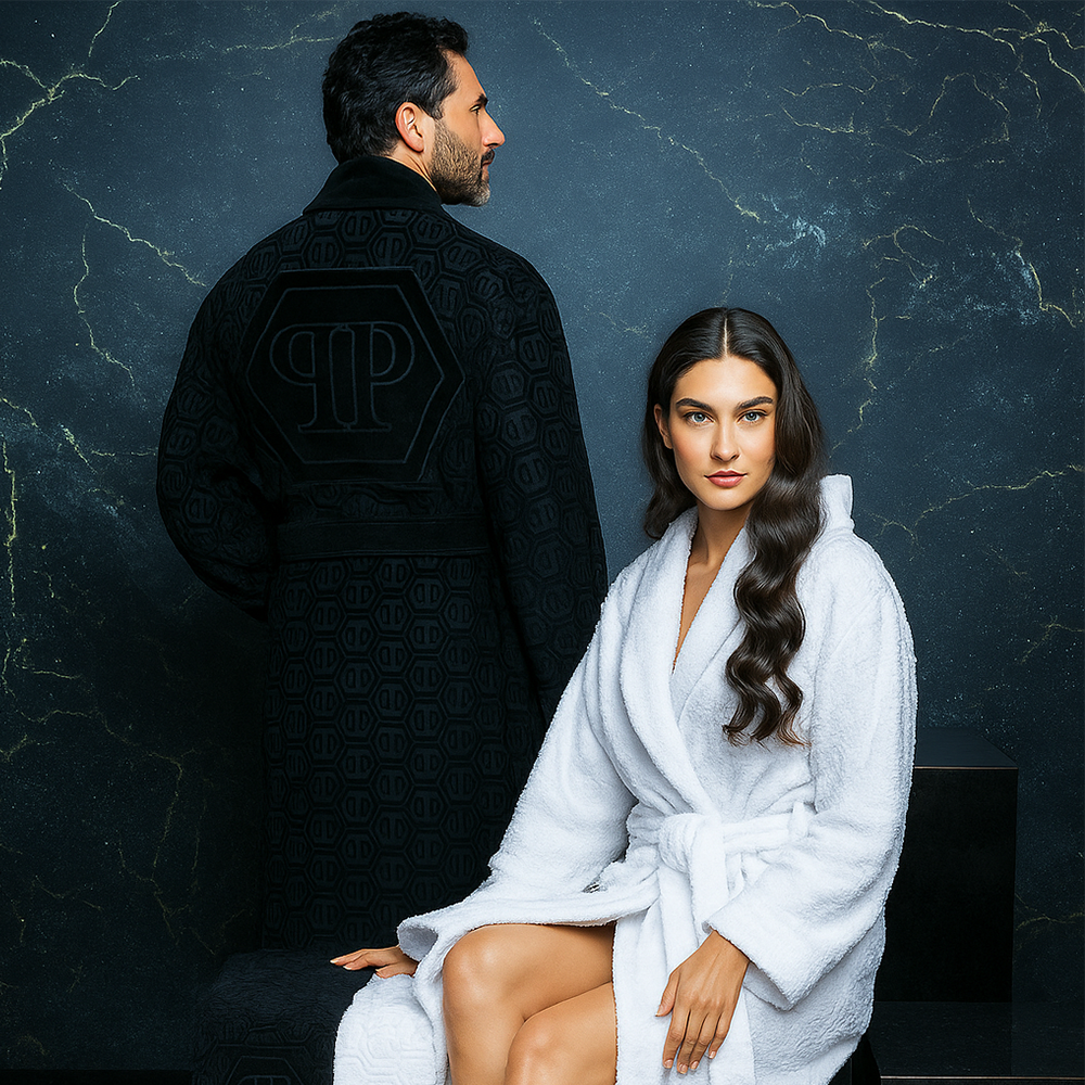 Philipp Plein Accappatoio Unisex Hexagon 2511S250