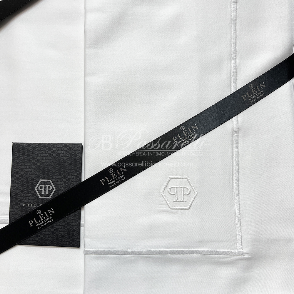 Philipp Plein Completo Lenzuola Matrimoniale Hexagon 2511S490