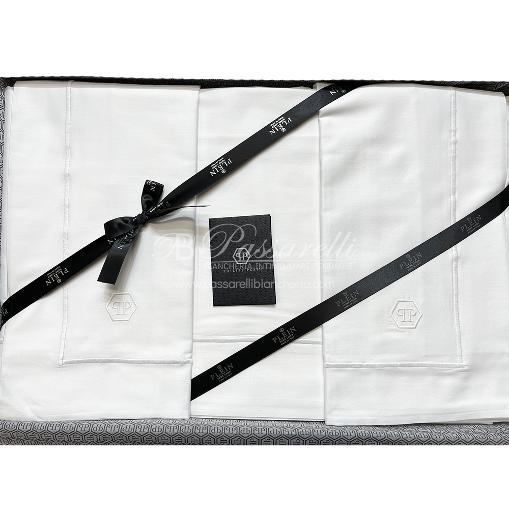 Philipp Plein Completo Lenzuola Matrimoniale Hexagon 2511S490