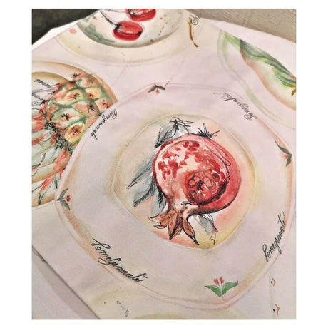 Maison Sucrèe Tovaglia Pintura Fruit - Varie Dimensioni - Passarelli Biancheria