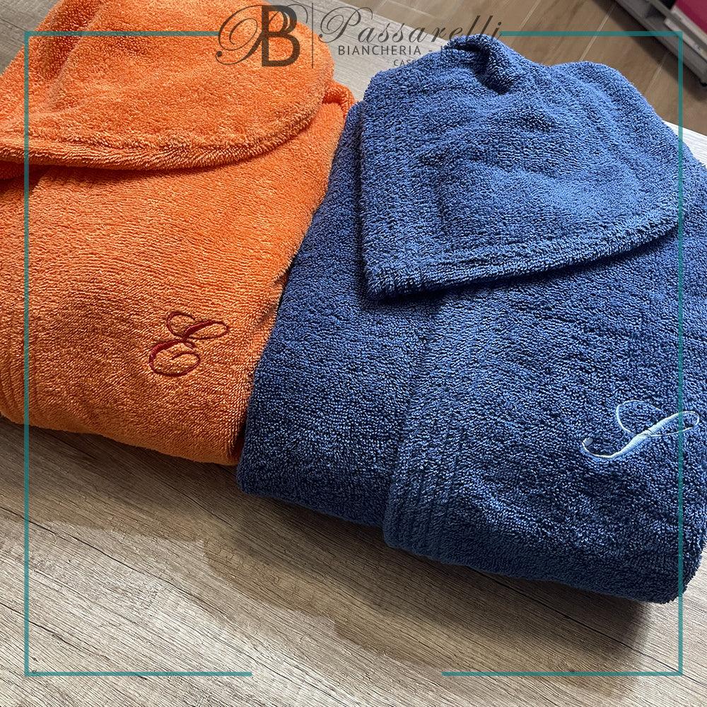 Caleffi Accappatoio con Cappuccio in Spugna Minorca D28 - Passarelli Biancheria