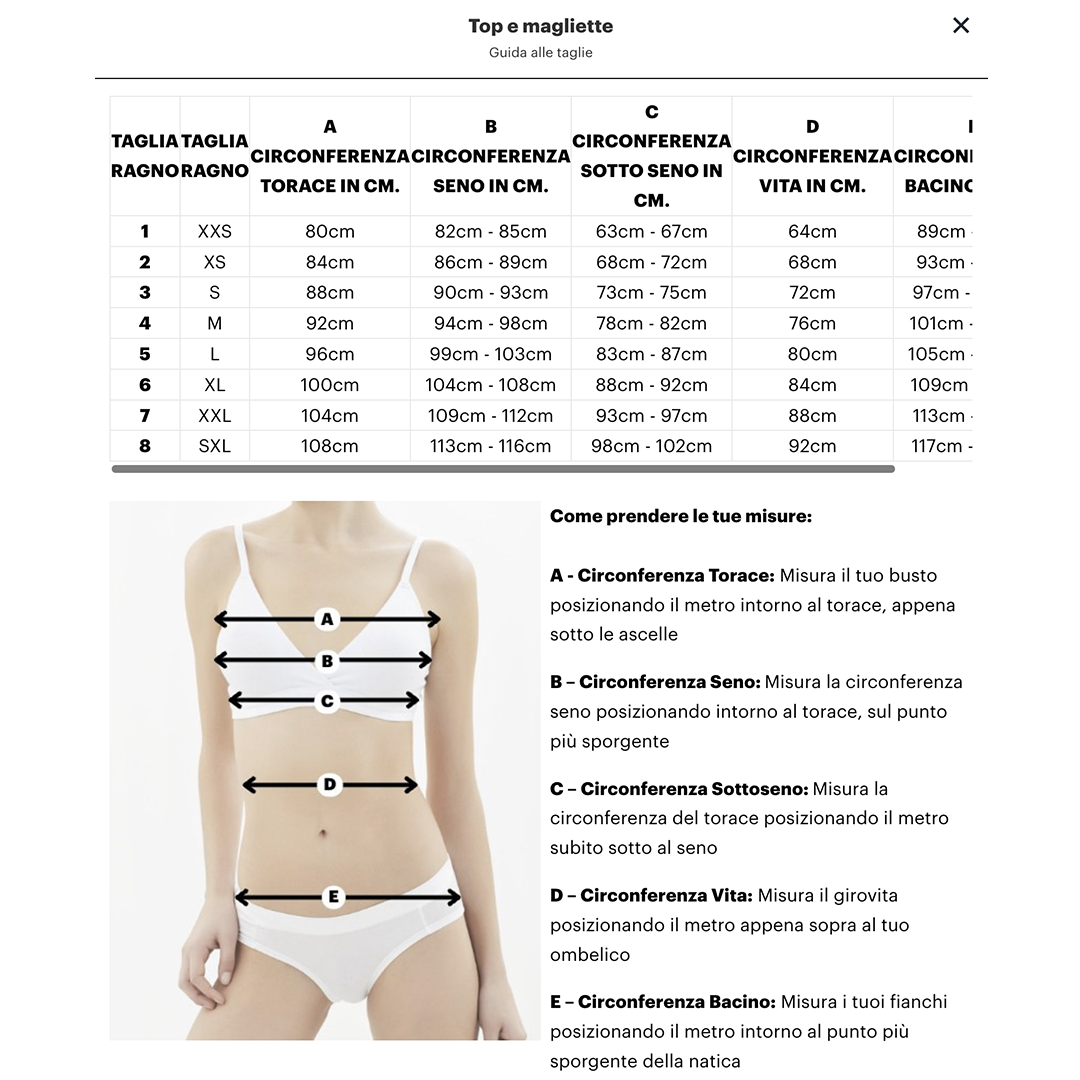 Ragno Top in cotone da Donna 71131E S100