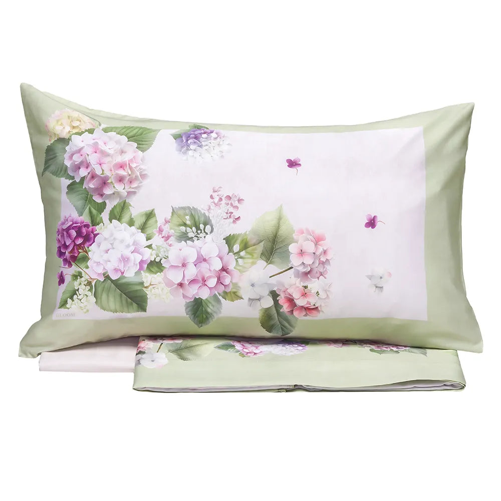 Completo lenzuola Copriletto HYDRANGEA by Tessitura Randi