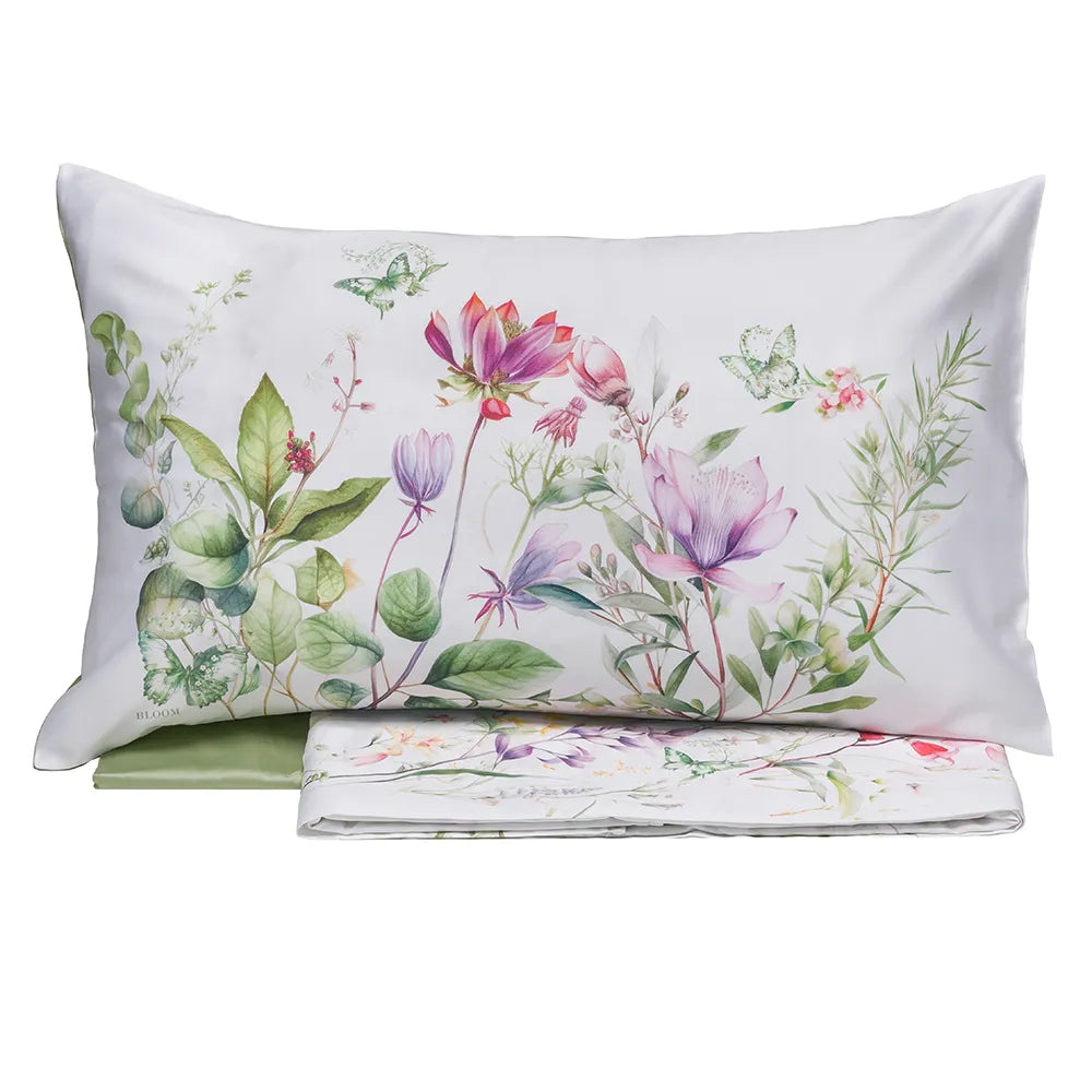 Completo lenzuola Copriletto WILDFLOWER by Tessitura Randi 2505S180