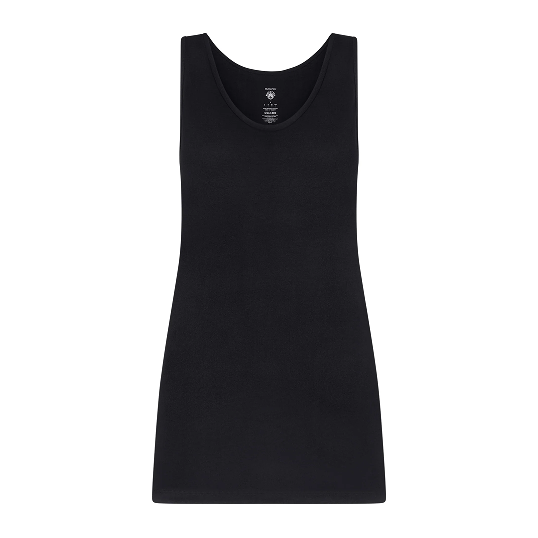 Ragno Canottiera Spalla Larga in cotone da Donna 71131W S100