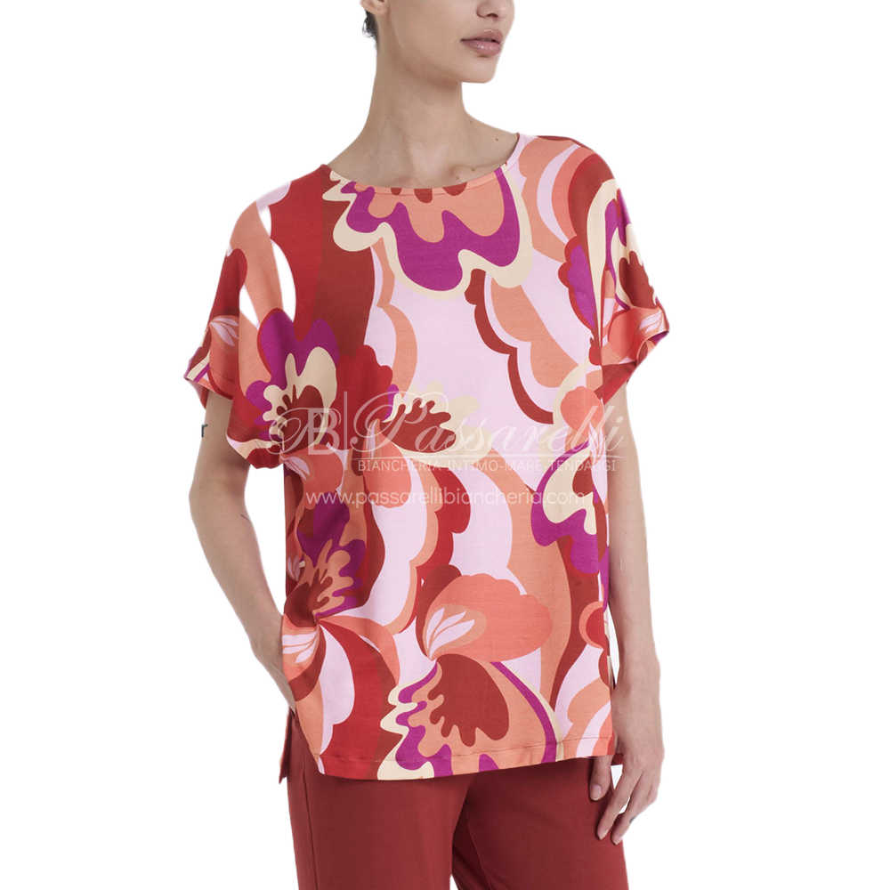 Ragno Maglia Girocollo Estiva da Donna Maniche Corte DQ56TX 2504S34