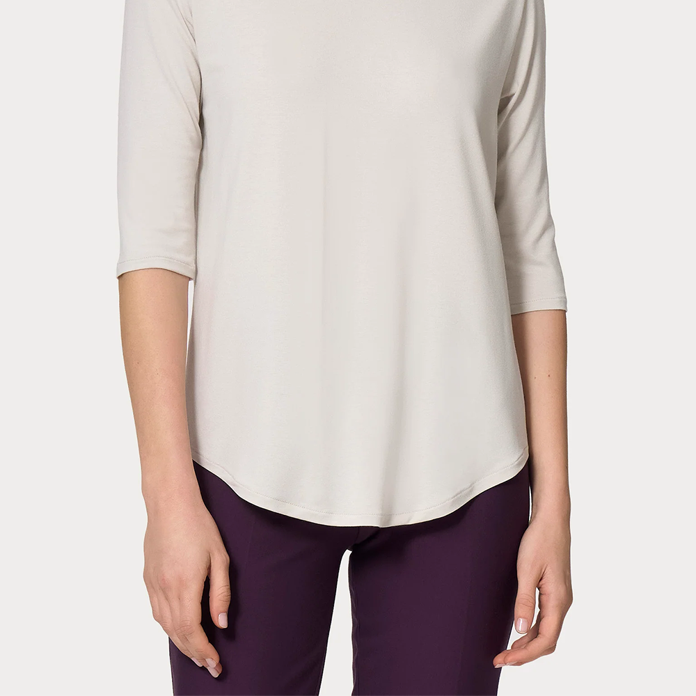 Ragno Maglietta da Donna a Polo maniche 3/4 in Viscosa 70121G S21