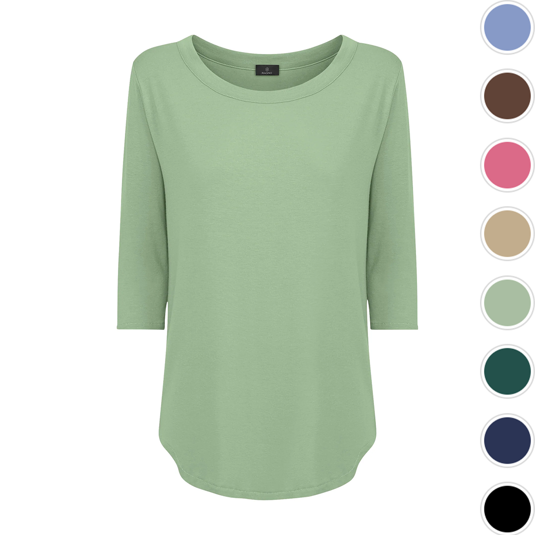 Ragno Maglietta da Donna a girocollo in Viscosa Summer 70121W S21