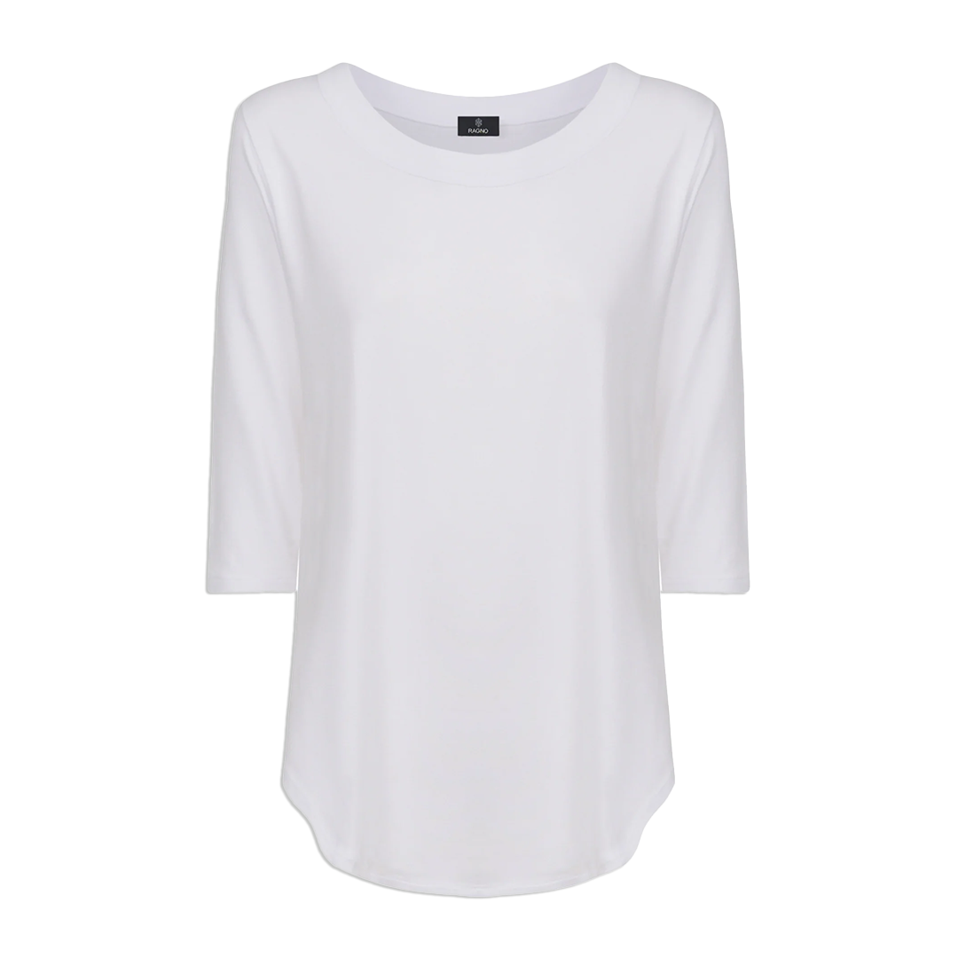 Ragno Maglietta da Donna a girocollo in Viscosa Summer 70121W S21