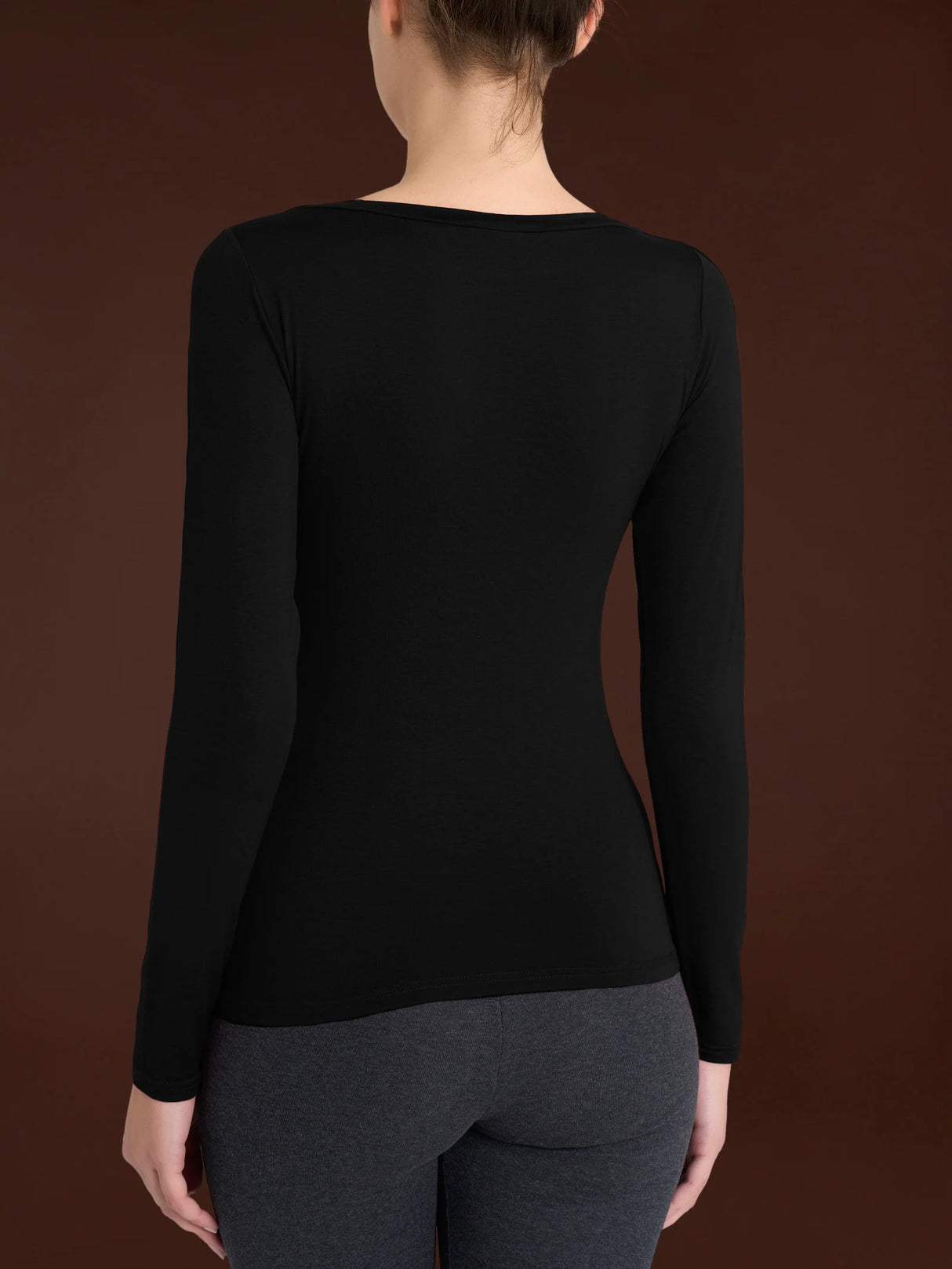 Ragno Maglietta da Donna con collo a barchetta in filato Tenderwool DM03AB