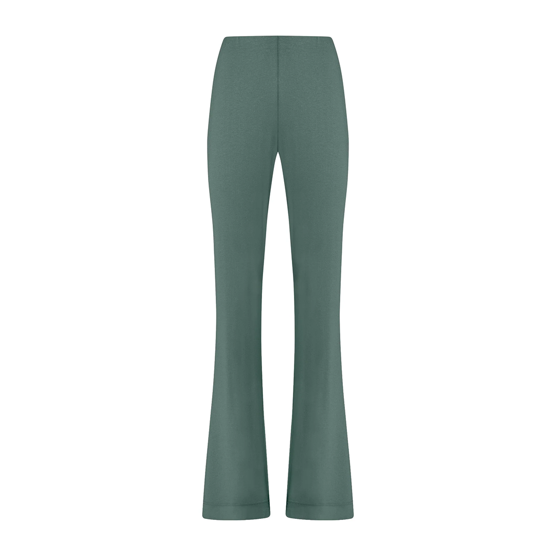 Ragno Pantalone Estivo da Donna modello Flare in jersey di viscosa crêpe D987PC S34