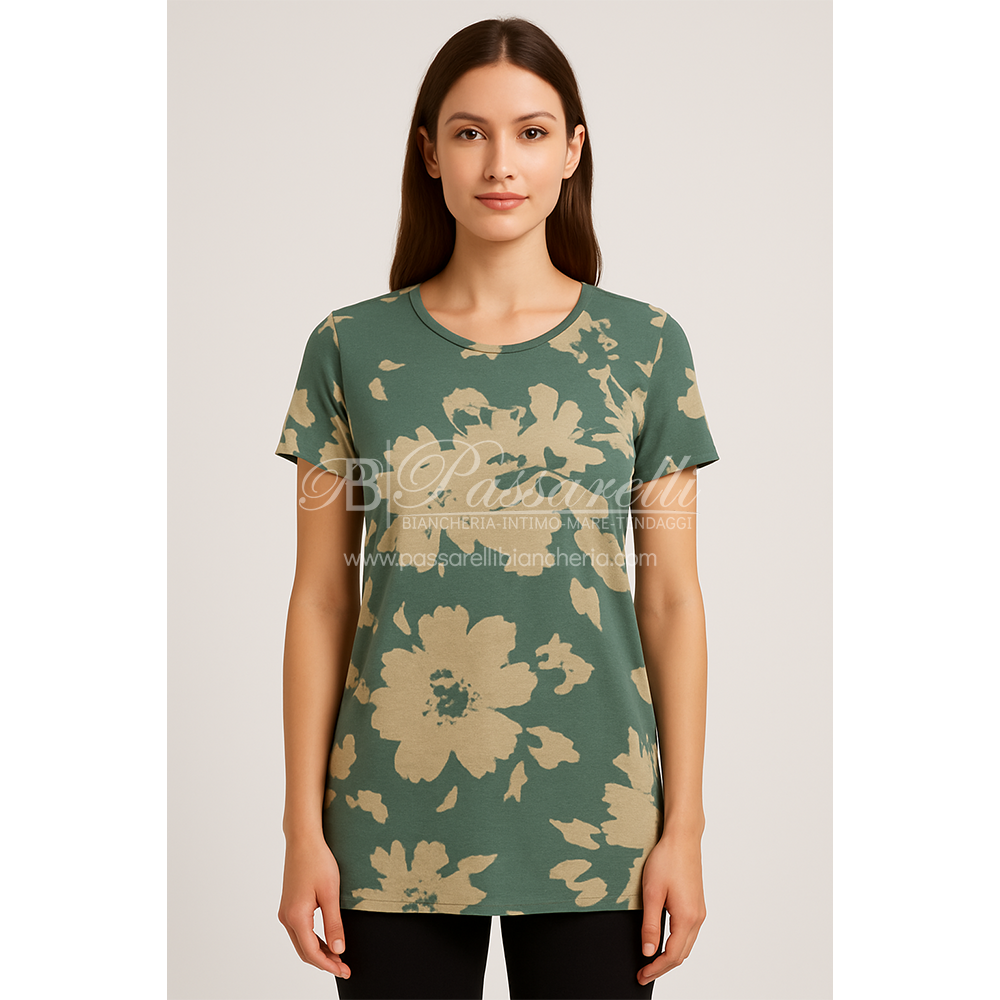 Ragno T-Shirt Donna Mezza Manica Viscosa DN26T7 946F S30