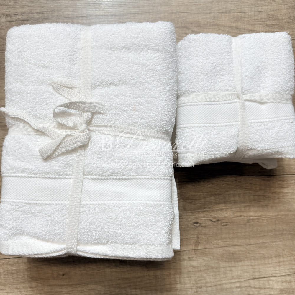 Riviera Hotellerie Set 12 Pezzi Asciugamani + Ospiti in spugna 340gr 2512S70