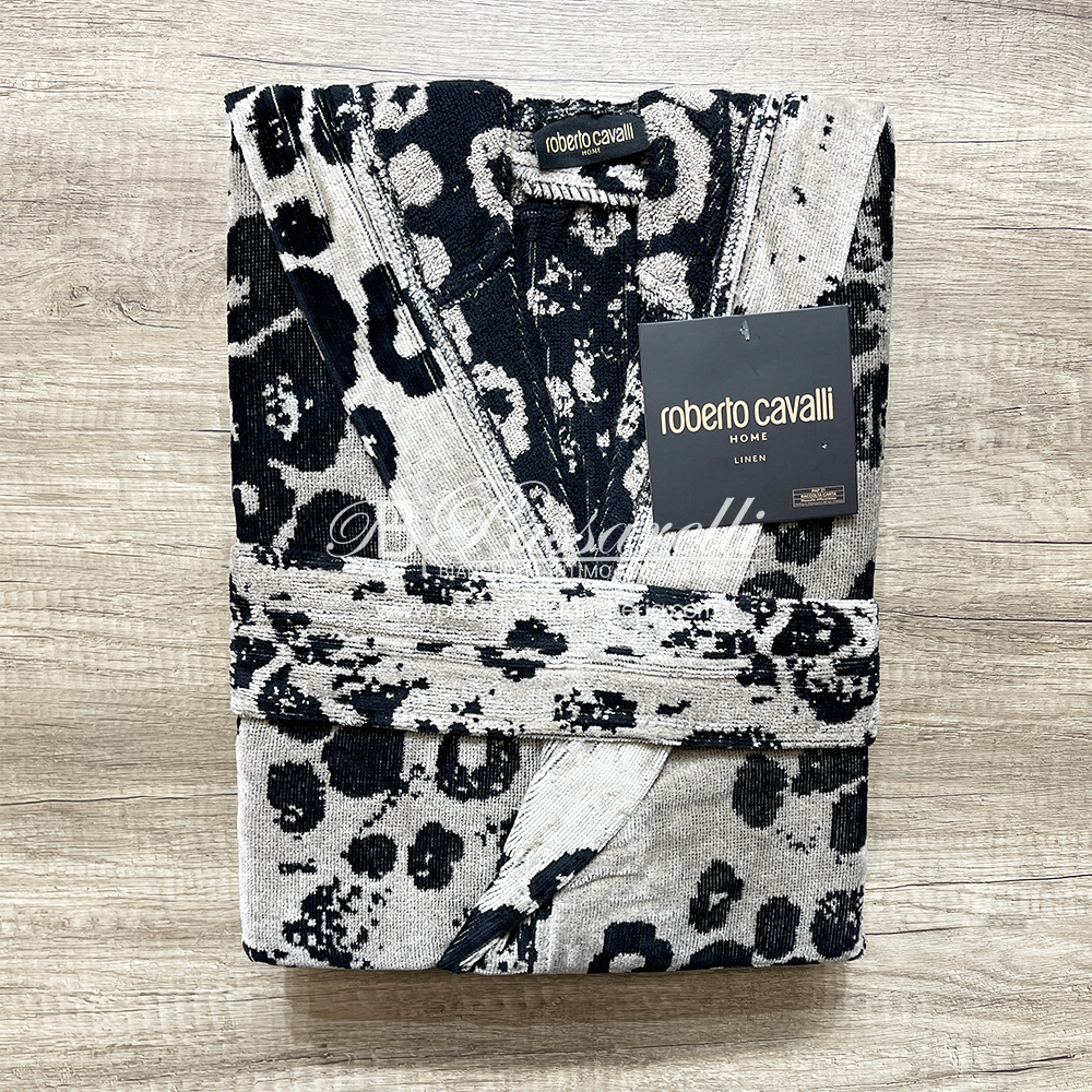Roberto Cavalli Accappatoio Unisex in spugna 100% cotone 2411S100