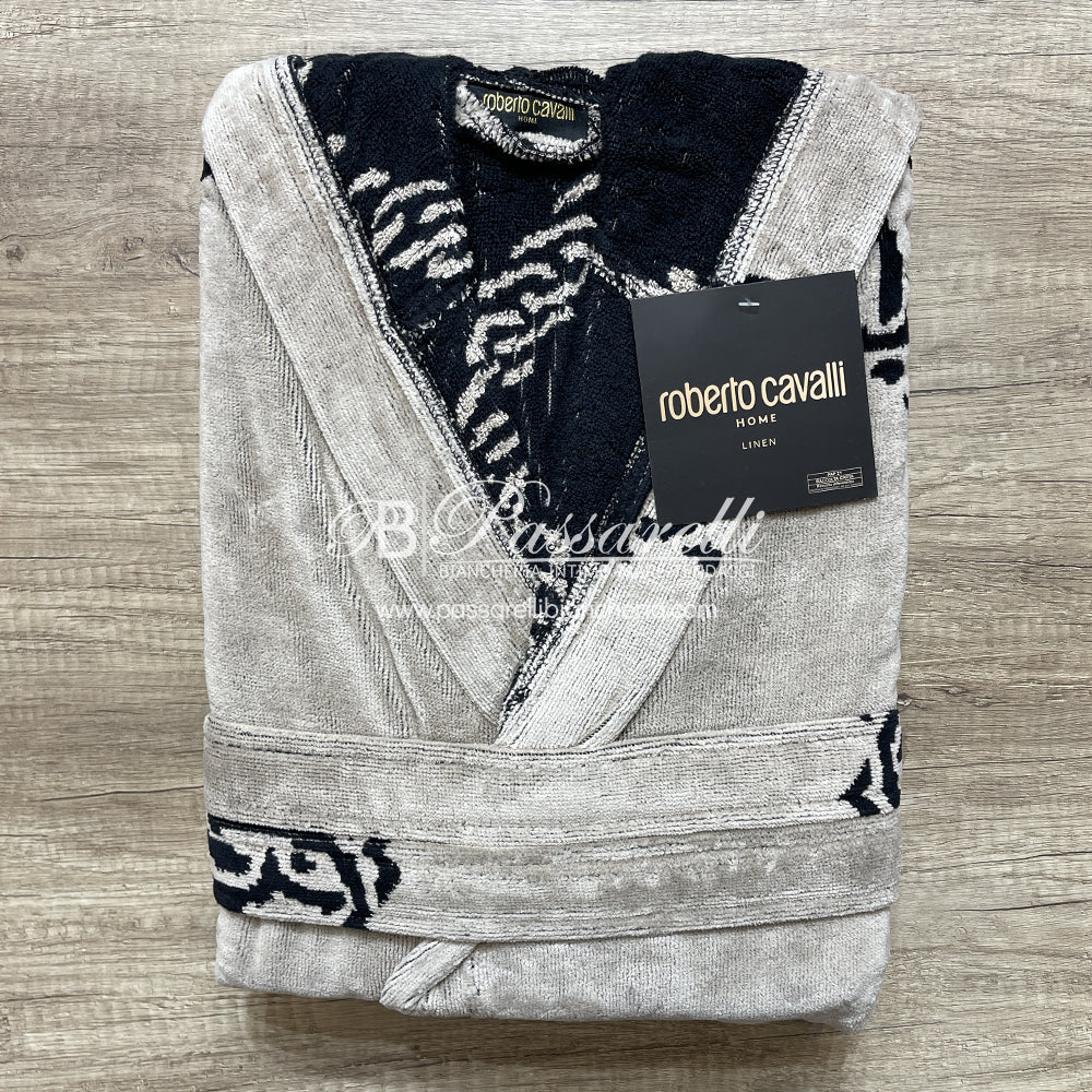 Roberto Cavalli Accappatoio Unisex in spugna 100% cotone 2411S100