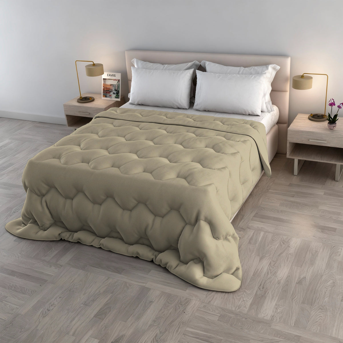 Trapunta Matrimoniale Water Washed 250x250 cm – Made in Italy