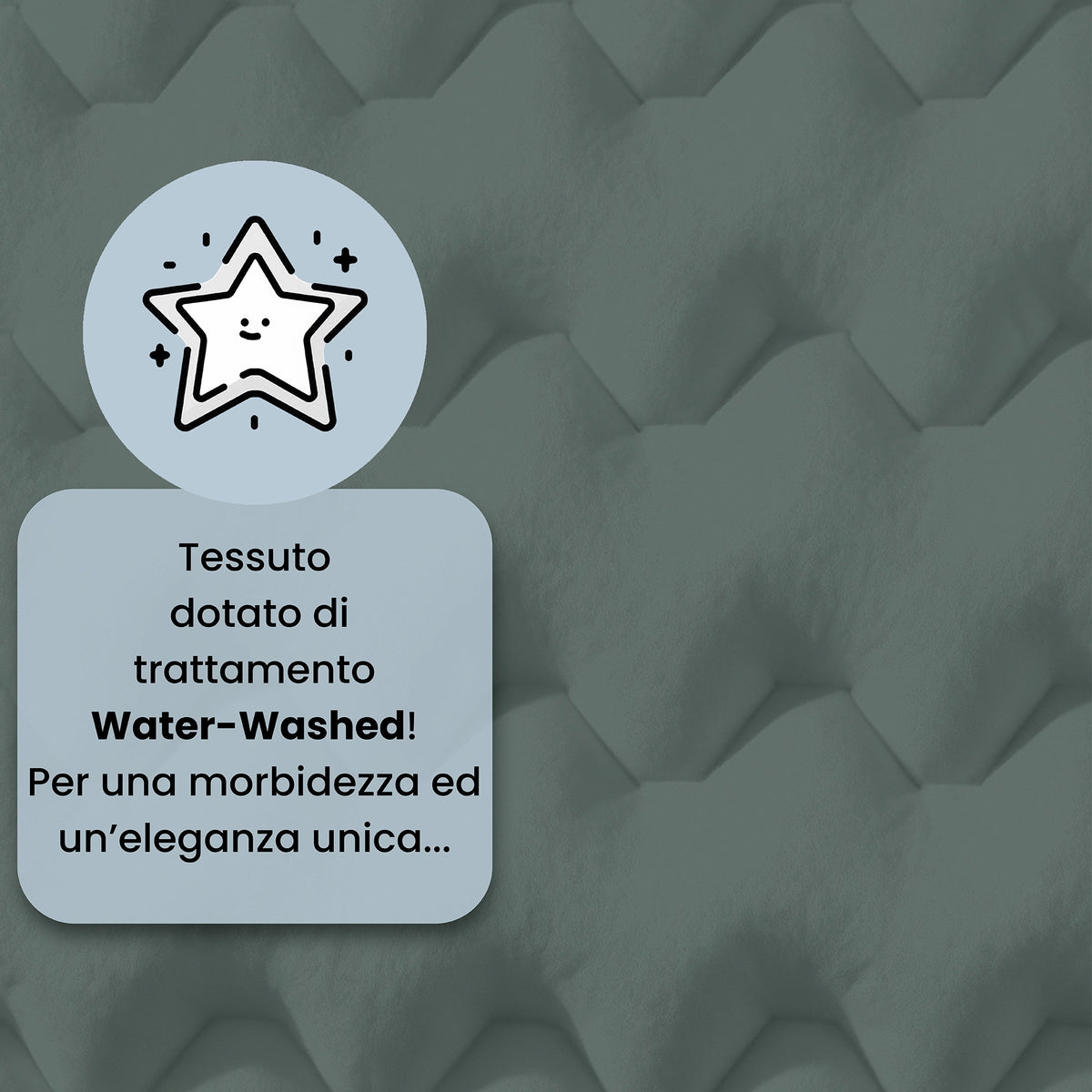 Trapunta Matrimoniale Water Washed 250x250 cm – Made in Italy