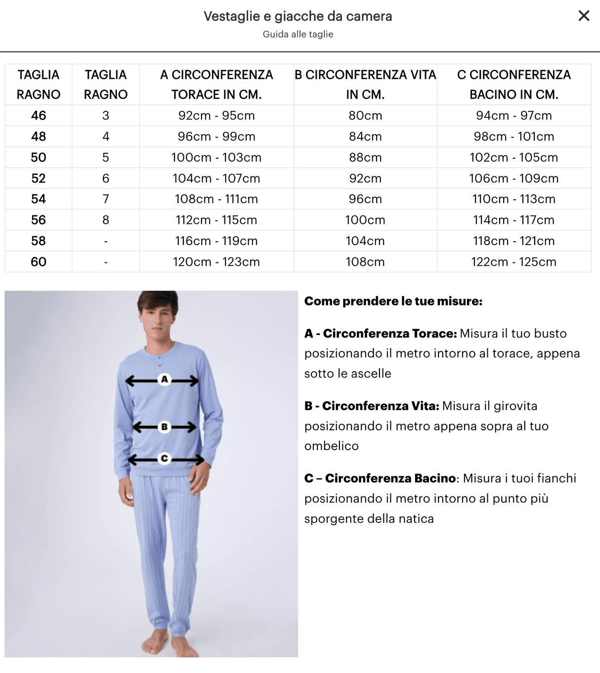 Ragno Giacca da Camera Invernale da Uomo U770NR S74 - Passarelli Biancheria