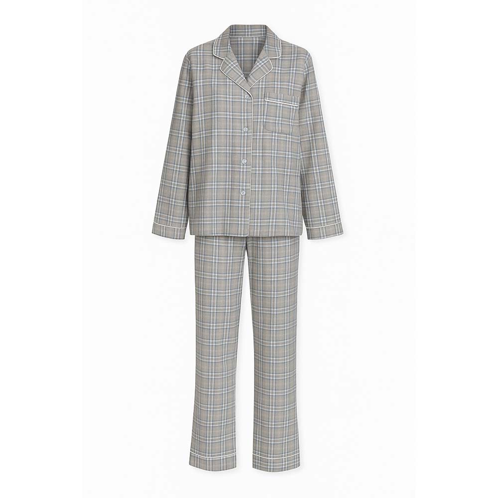 Selmark Pigiama Invernale Aperto da Donna P11476 2510S58