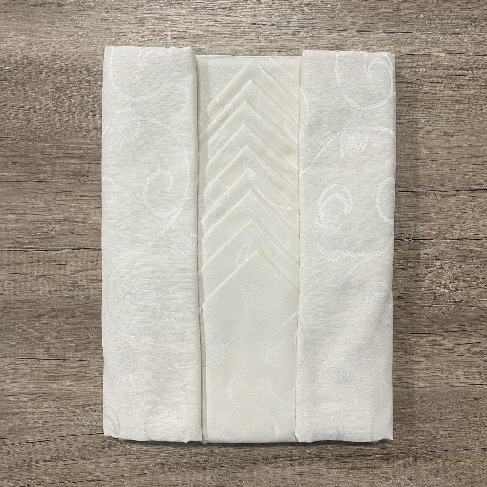 Servizio da Tavola in Fiandra da 18 Posti 140x360cm S40 - Passarelli Biancheria