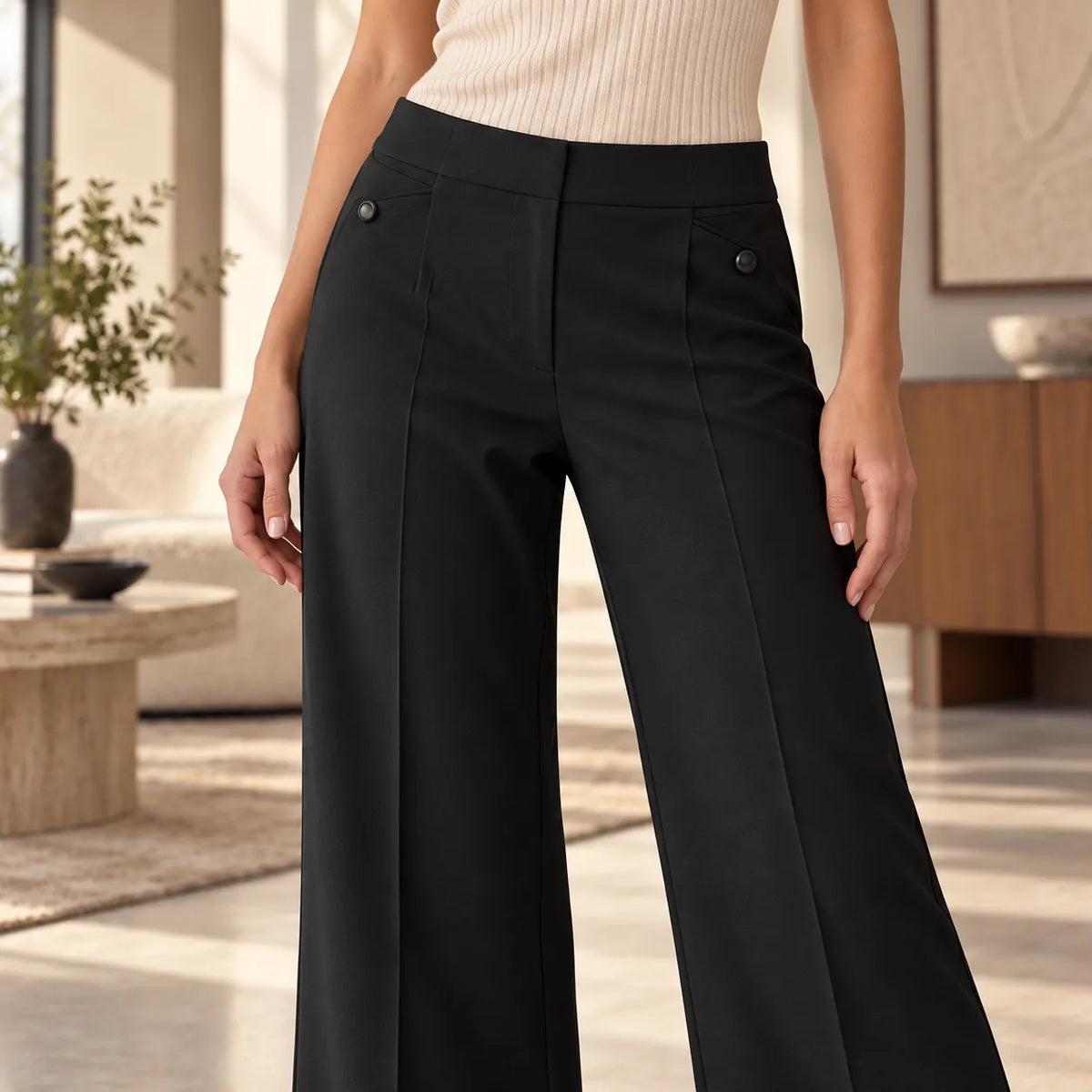SiSi Pantalone Invernale da Donna Nero Lady