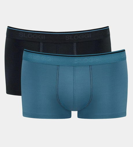 Sloggi Uomo Confezione da 2 Boxer 24/7 Hipster Microfibre S17 - Passarelli Biancheria