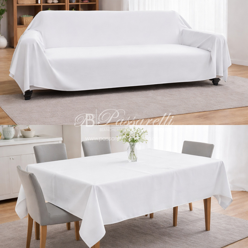 Max Color Telo Arredo Multi Uso Cotone Tinta Unita - Varie Dimensioni