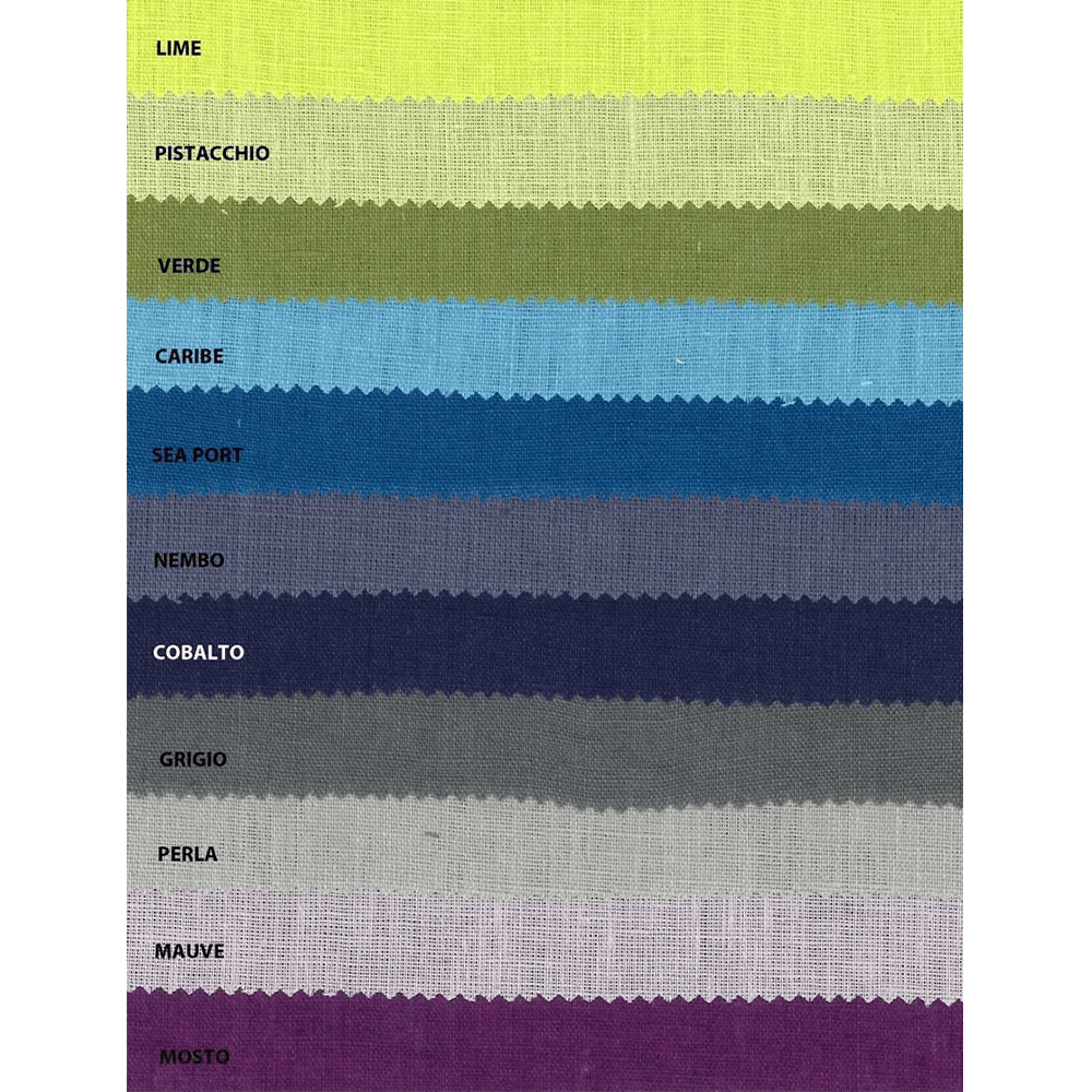 Tessitura Toscana Confezione da 6 Tovaglioli in Lino Tinta Unita Tiziano B44 - Passarelli Biancheria