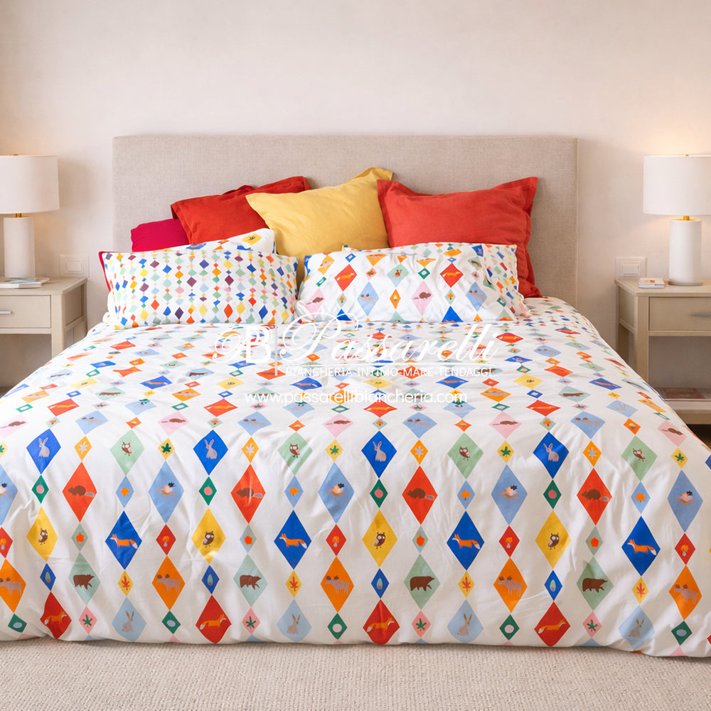 Tessitura Toscana Completo Lenzuola Boscolandia - Varie Dimensioni