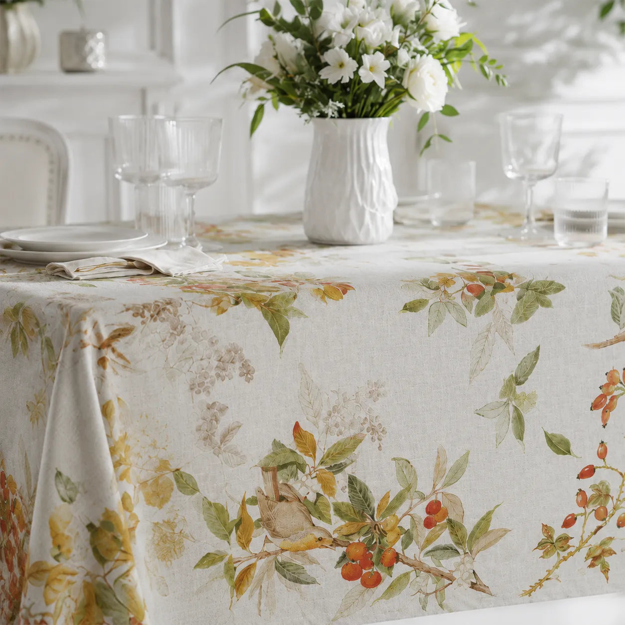 Tessitura Toscana Telerie Tablecloth in 100% pure Arbousier linen