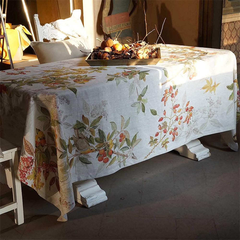 Tessitura Toscana Telerie Tovaglia da Tavola in 100% Puro lino Arbousier - Passarelli Biancheria
