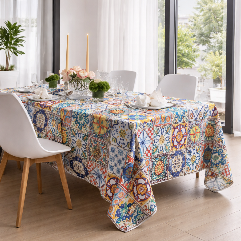 Tessitura Toscana Telerie Tablecloth in 100% Pure Camastra Cotton - Various Sizes