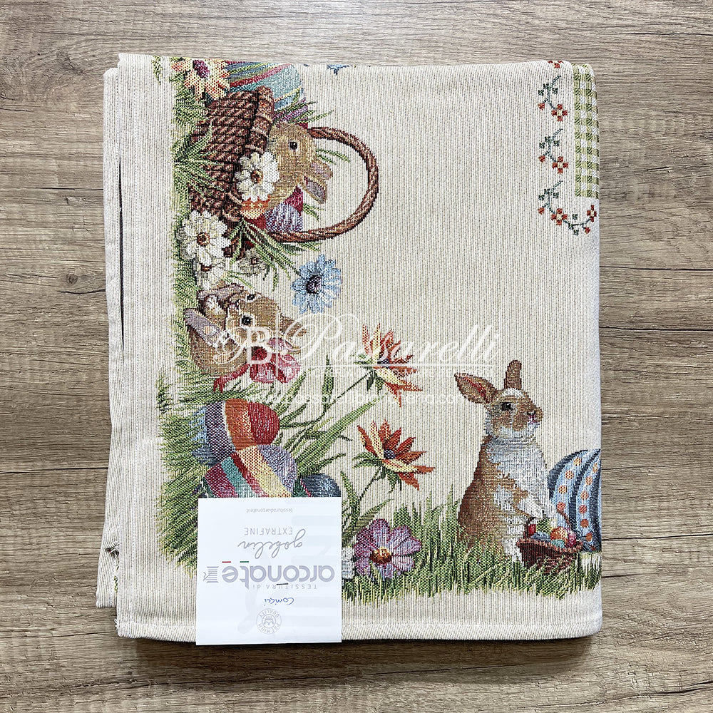 Tessitura di Arconate Copri Tavola in Gobelin Pasquale 140x240 2503S40