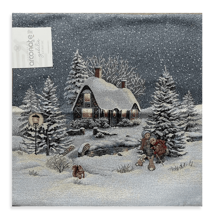 Tessitura di Arconate Cuscino Arredo Natalizio in Gobelin S56 - Vari Disegni - Passarelli Biancheria