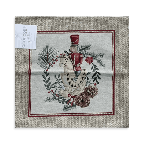 Tessitura di Arconate Cuscino Arredo Natalizio in Gobelin S56 - Vari Disegni - Passarelli Biancheria