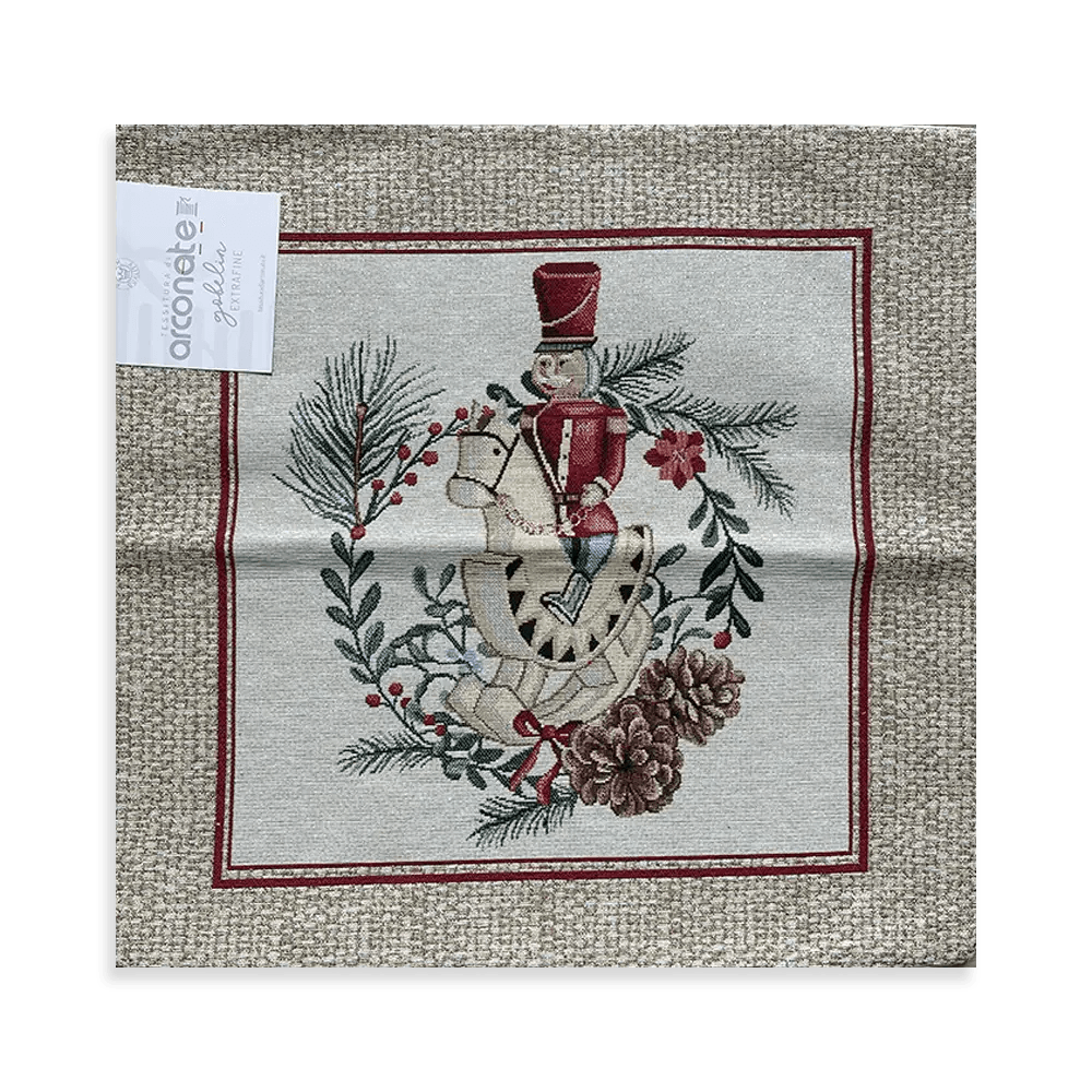 Tessitura di Arconate Cuscino Arredo Natalizio in Gobelin S56 - Vari Disegni - Passarelli Biancheria