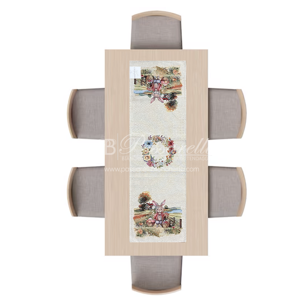 Tessitura di Arconate Runner in Gobelin Pasquale 45x140 2503S10