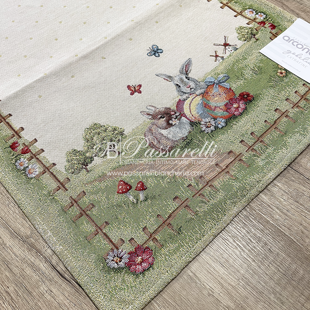 Tessitura di Arconate Runner in Gobelin Pasquale 45x140 2503S10