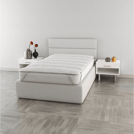 Topper Coprimaterasso Trapuntato Elegant Bianco - Varie Dimensioni - Passarelli Biancheria