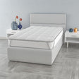 Topper Coprimaterasso Trapuntato Fancy Bianco - Varie Dimensioni - Passarelli Biancheria