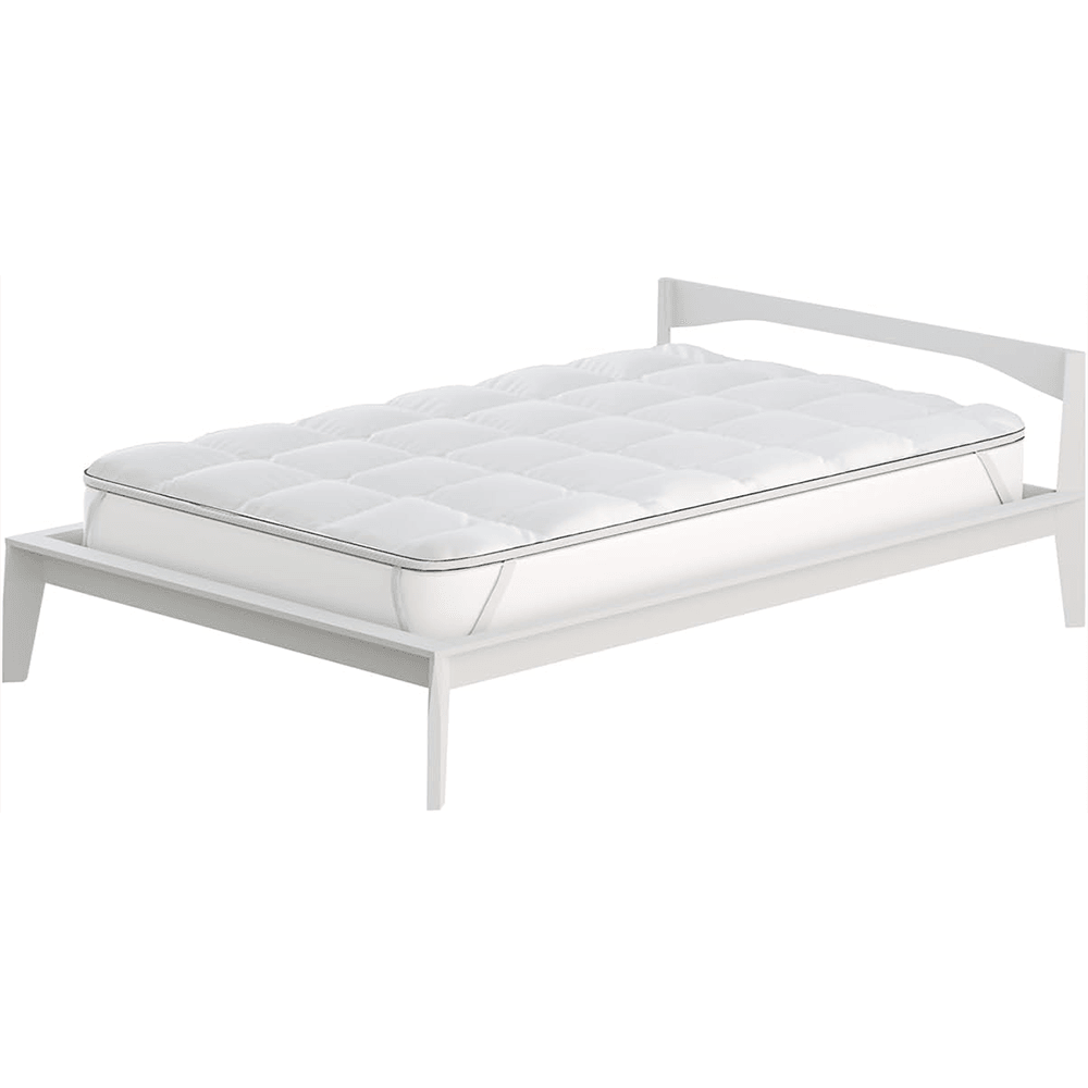 Topper Coprimaterasso Trapuntato Fancy Bianco - Varie Dimensioni - Passarelli Biancheria