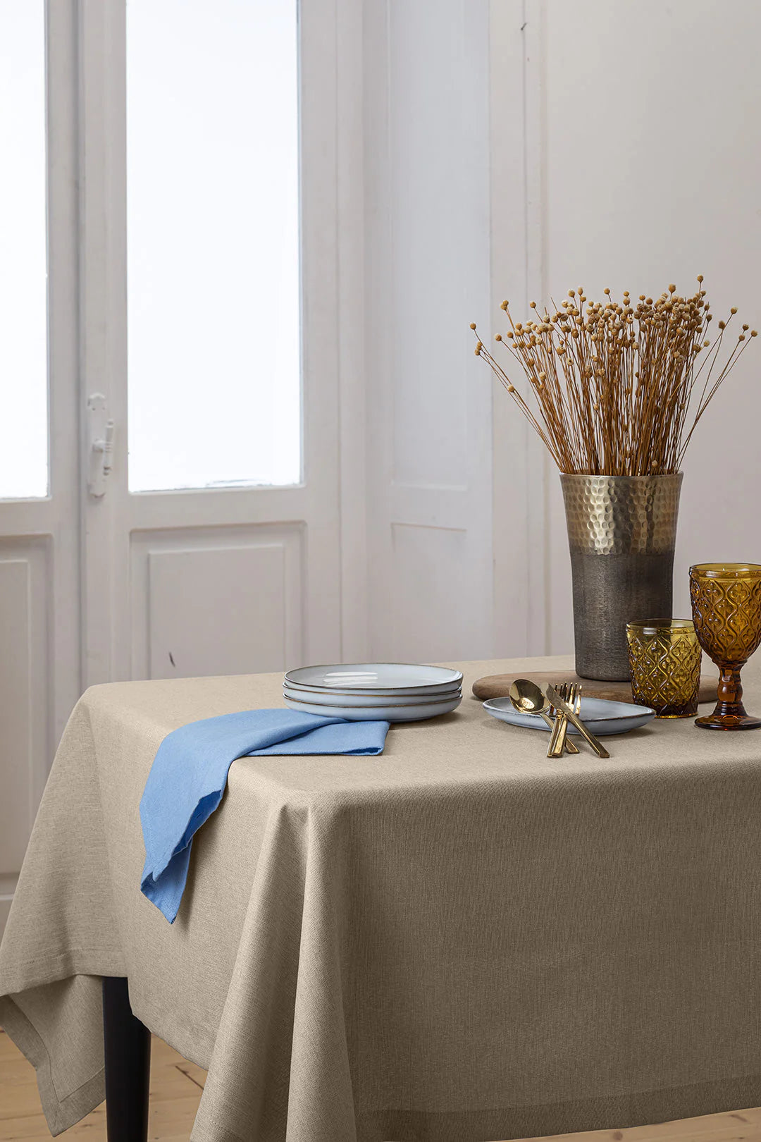 Di Maestro Tovaglia Antimacchia Effetto Lino - Varie Dimensioni 2502S