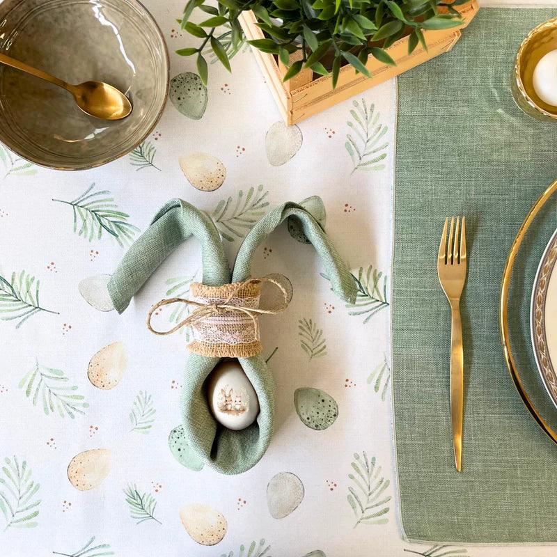 Magilu Tovaglia in Cotone Fascia Conigli - Dimensioni Varie - Passarelli Biancheria