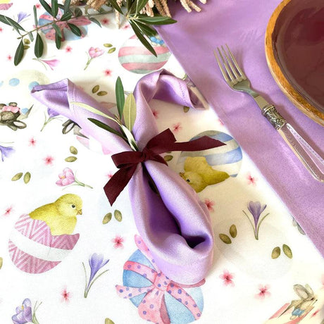 Magilu Tovaglia in Cotone Pasqua Rosa - Dimensioni Varie - Passarelli Biancheria